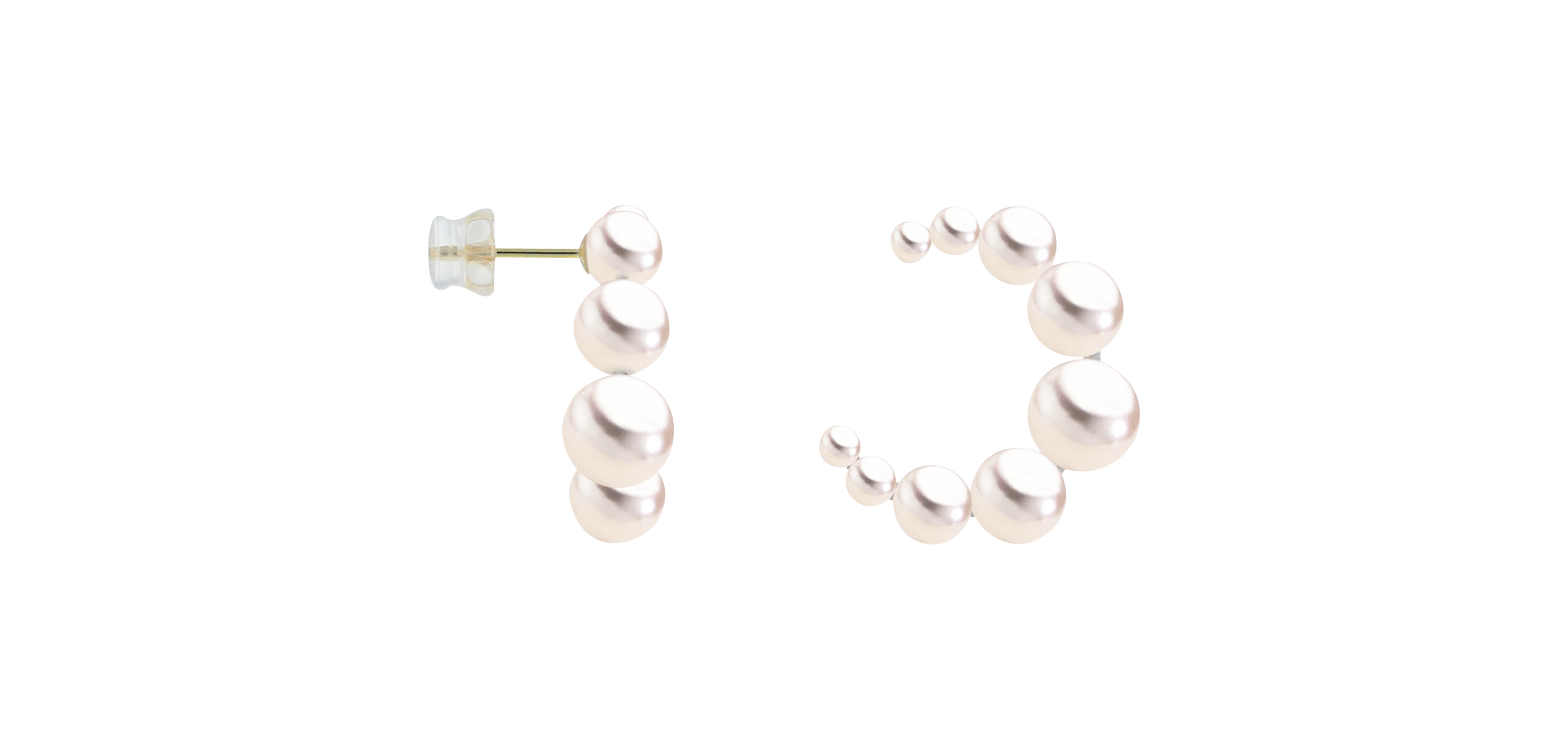 Brogle Classic Akoya pearl hoop earrings Brogle Classic Akoya pearl hoop earrings