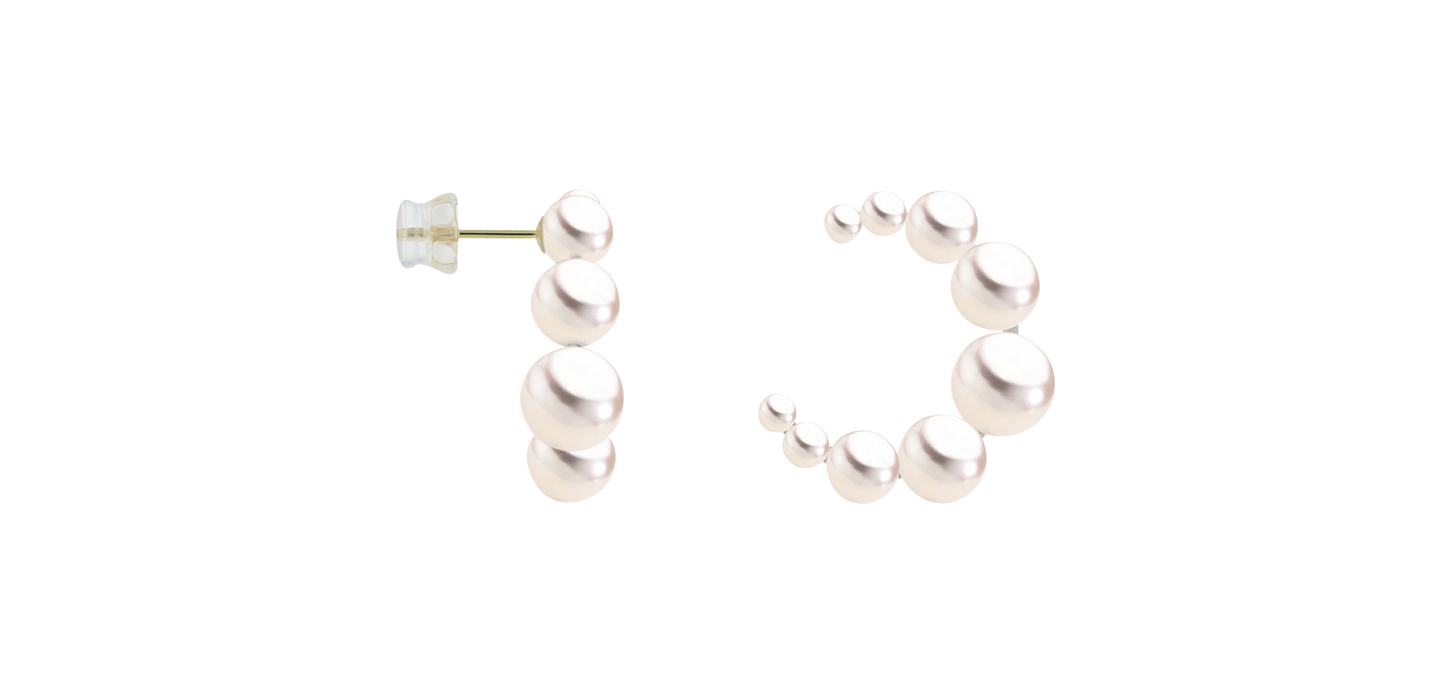 Brogle Classic Akoya pearl hoop earrings Brogle Classic Akoya pearl hoop earrings