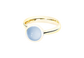 Tamara Comolli Bouton blauer Chalcedon S Ring Tamara Comolli Bouton blauer Chalcedon S Ring