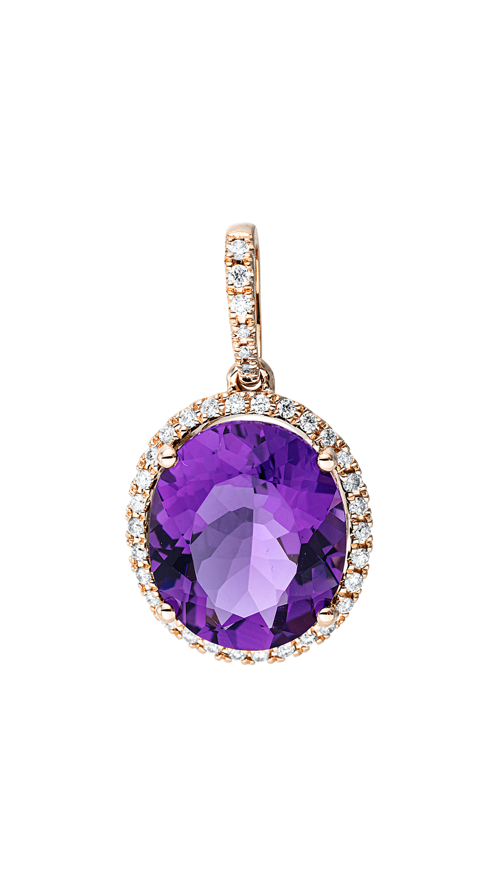 Brogle Classic amethyst pendant