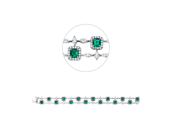 Brogle Selection emerald bracelet