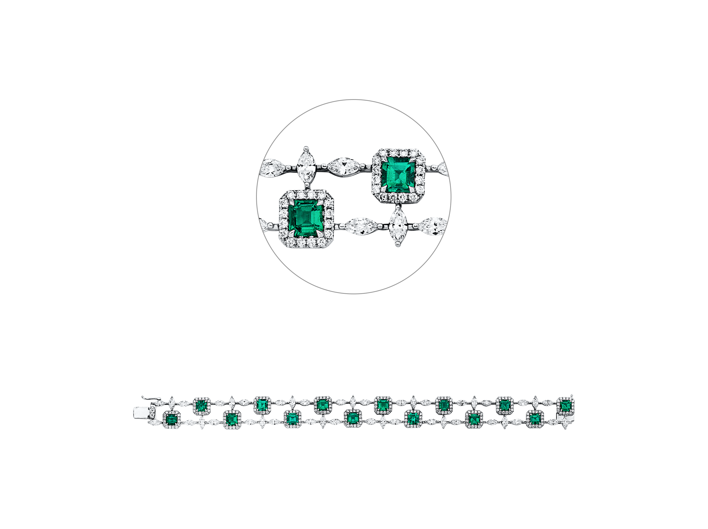 Brogle Selection emerald bracelet Brogle Selection emerald bracelet