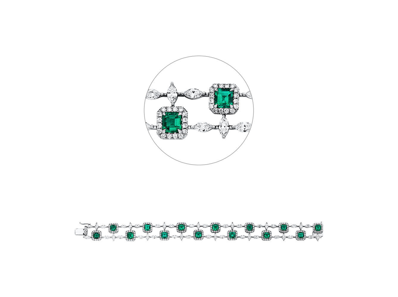 Brogle Selection emerald bracelet Brogle Selection emerald bracelet