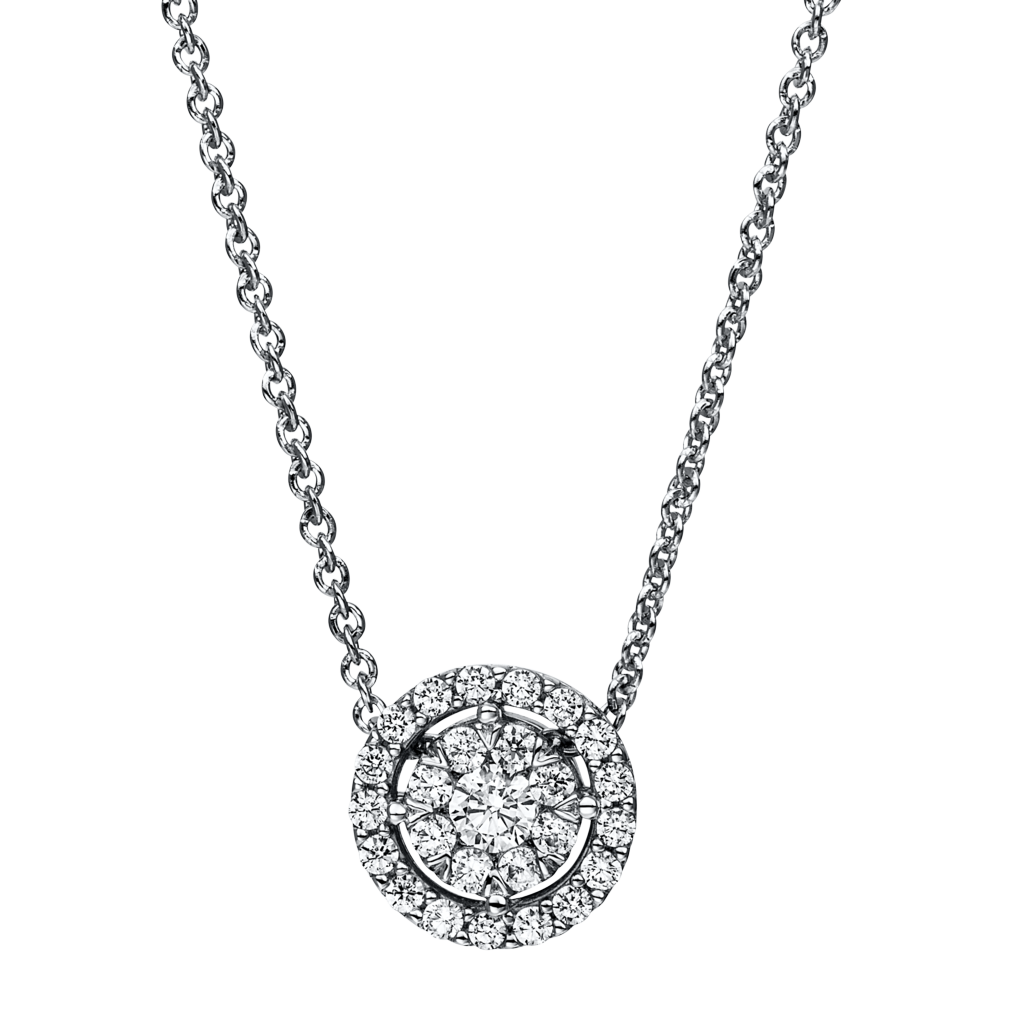 Brogle Classic necklace with diamond pendant Brogle Classic necklace with diamond pendant