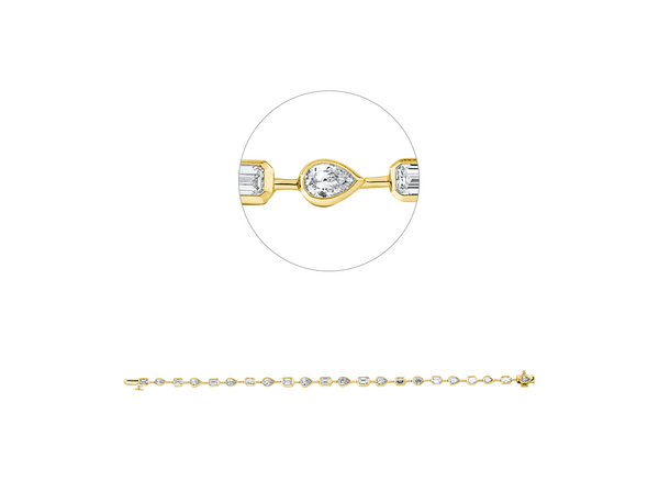 Brogle Selection Bicolor Diamantarmband