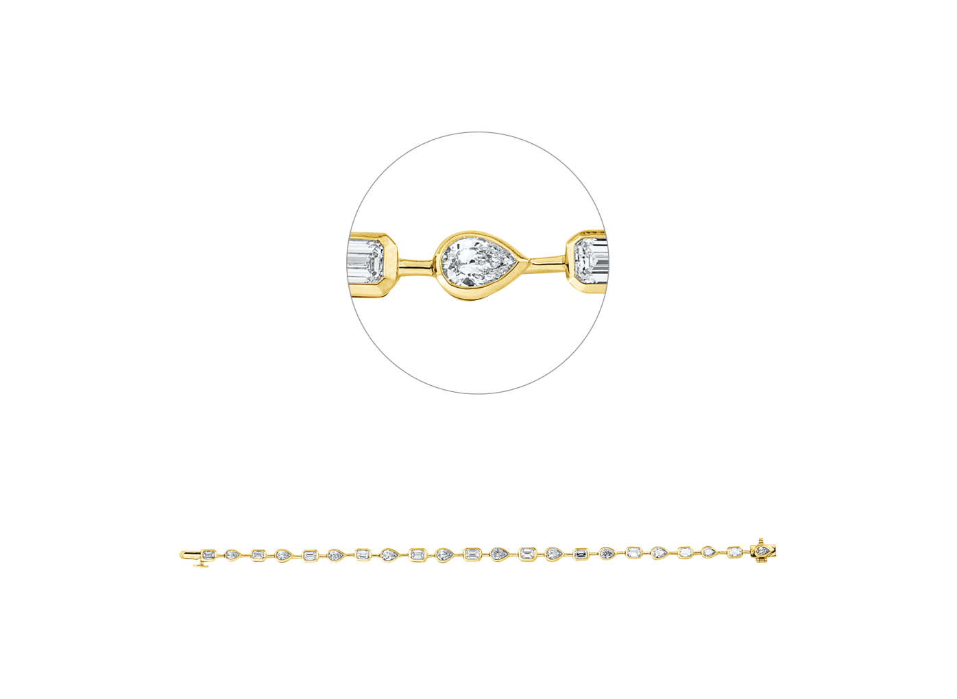 Brogle Selection Bicolor Diamantarmband Brogle Selection Bicolor Diamantarmband