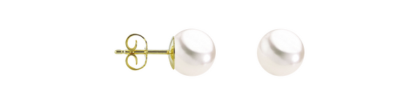 Brogle Classic freshwater pearl stud earrings