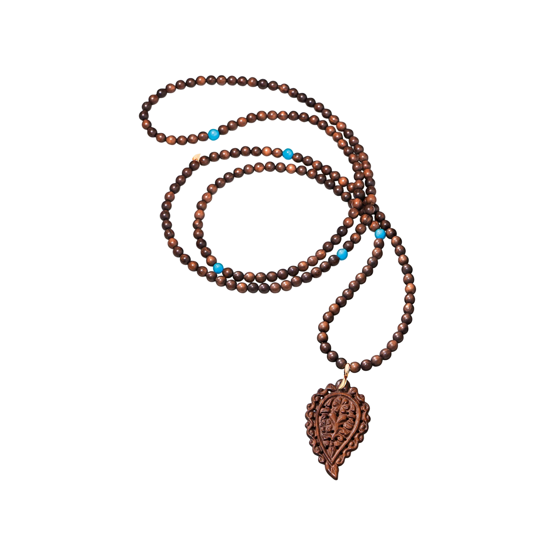 Tamara Comolli India Snake Wood Necklace with Pendant Tamara Comolli India Snake Wood Necklace with Pendant