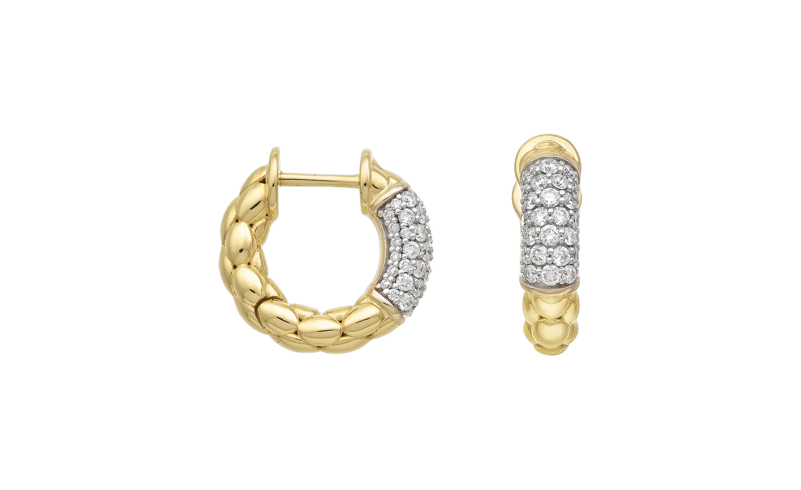 750 white and yellow gold