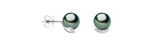 Brogle Selection Ocean Tahiti pearl stud earrings