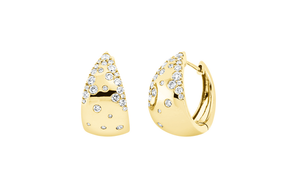 Brogle Selection diamond hoop earrings Brogle Selection diamond hoop earrings