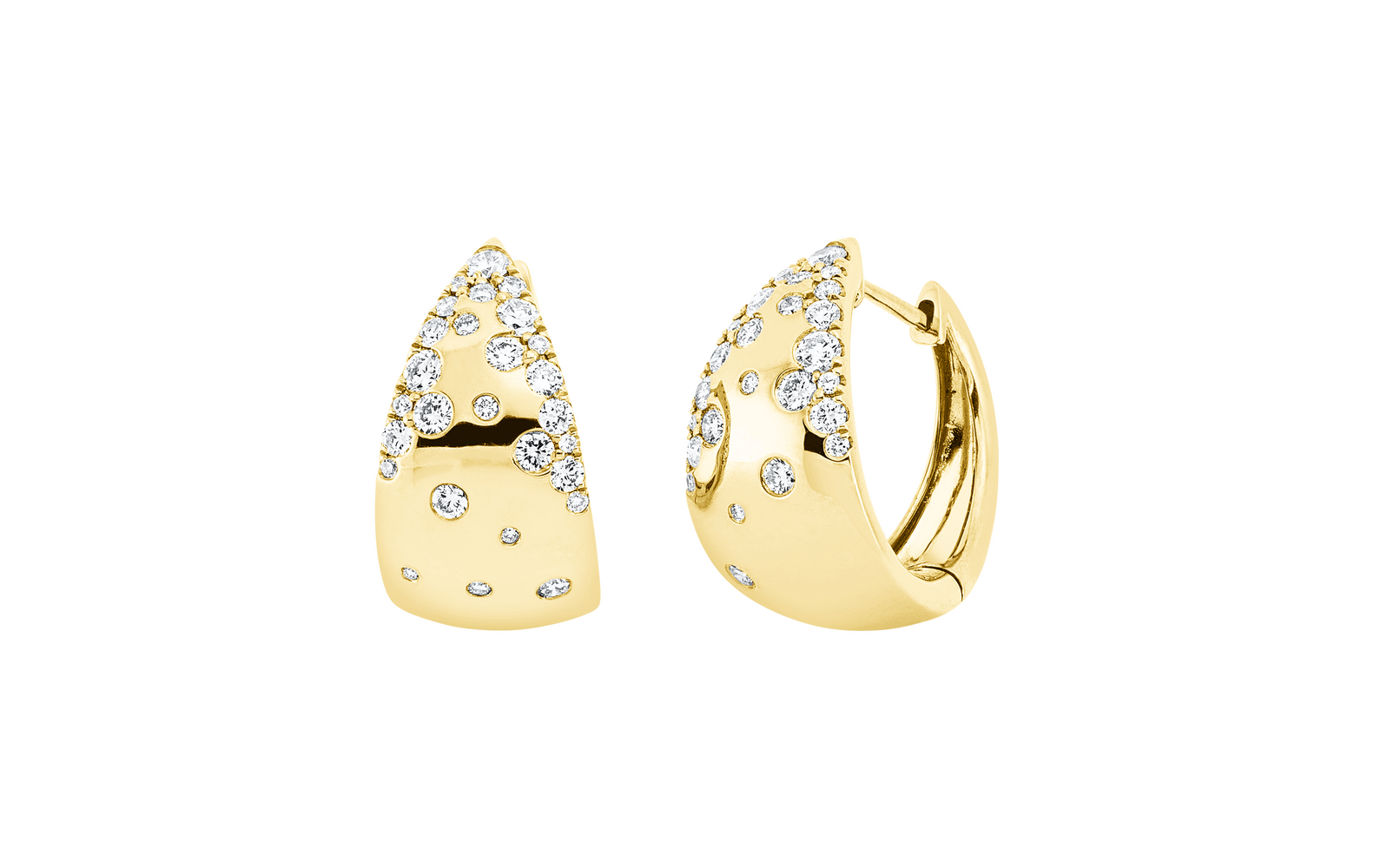 Brogle Selection diamond hoop earrings Brogle Selection diamond hoop earrings