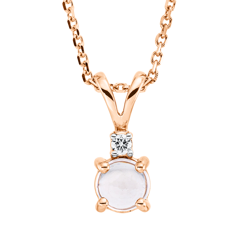 Brogle Classic necklace with morganite pendant