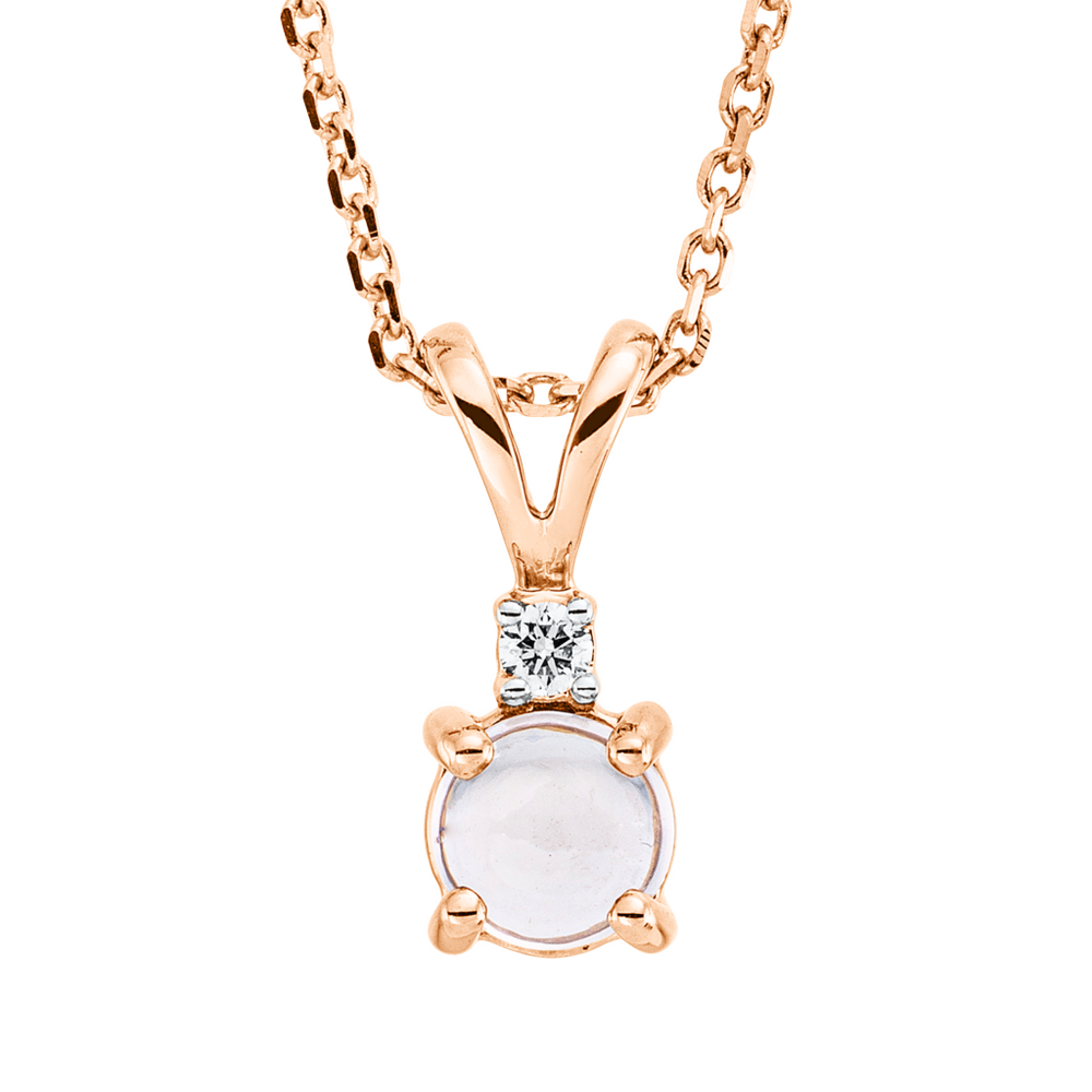 Brogle Classic necklace with morganite pendant
