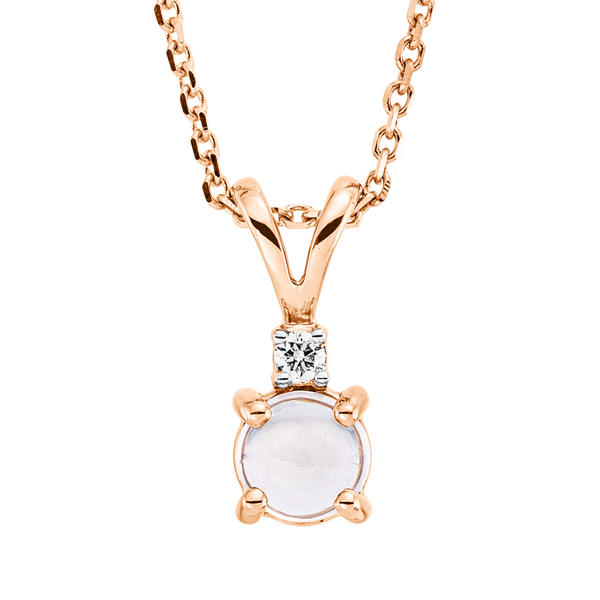 Brogle Classic necklace with morganite pendant