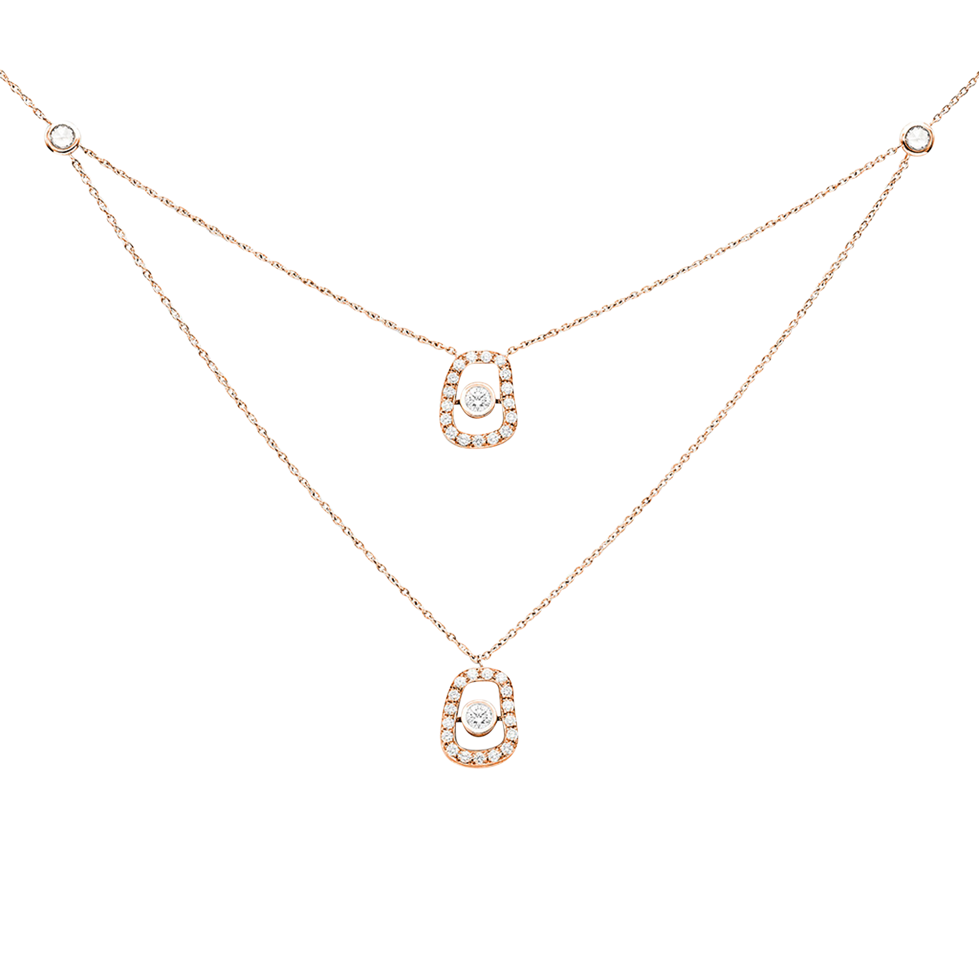 Mattioli Puzzle Diamonds necklace with pendant Mattioli Puzzle Diamonds necklace with pendant