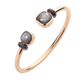 Pomellato Nudo Classic & Petit with Obsidian Bangle Pomellato Nudo Classic & Petit with Obsidian Bangle