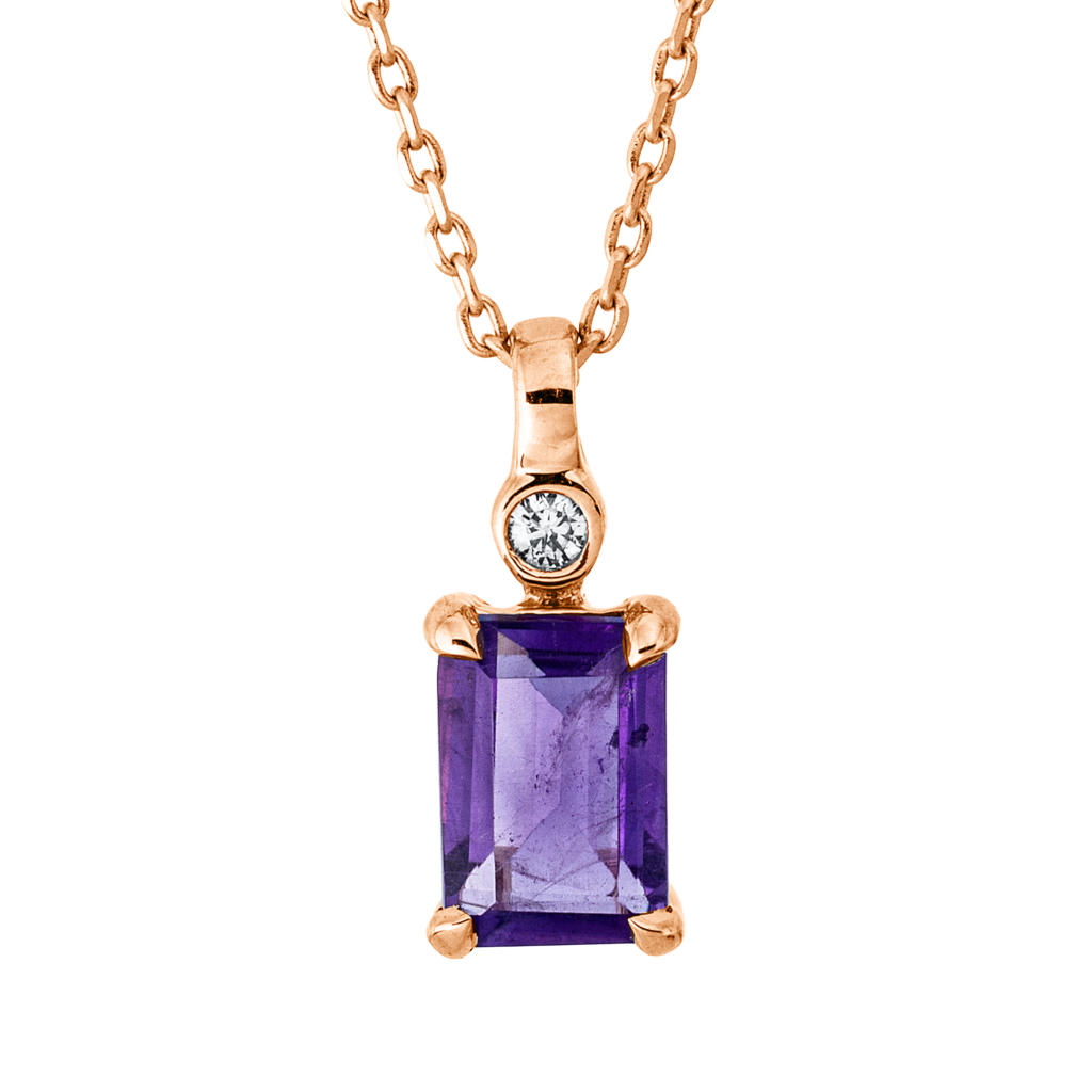 Brogle Classic necklace with amethyst pendant Brogle Classic necklace with amethyst pendant