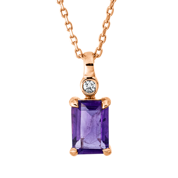Brogle Classic necklace with amethyst pendant Brogle Classic necklace with amethyst pendant