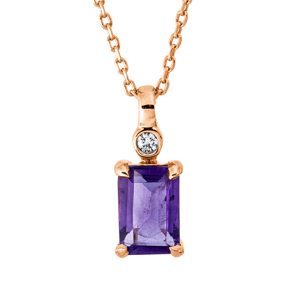 Brogle Classic necklace with amethyst pendant Brogle Classic necklace with amethyst pendant