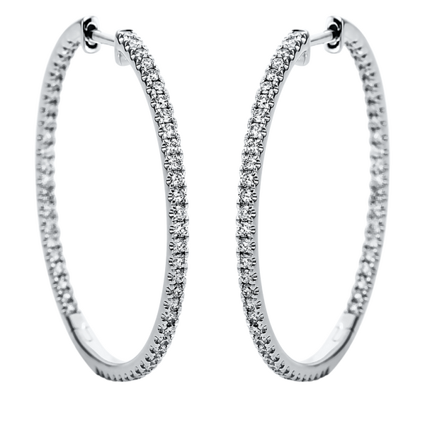 Brogle Selection Eternity diamond hoop earrings