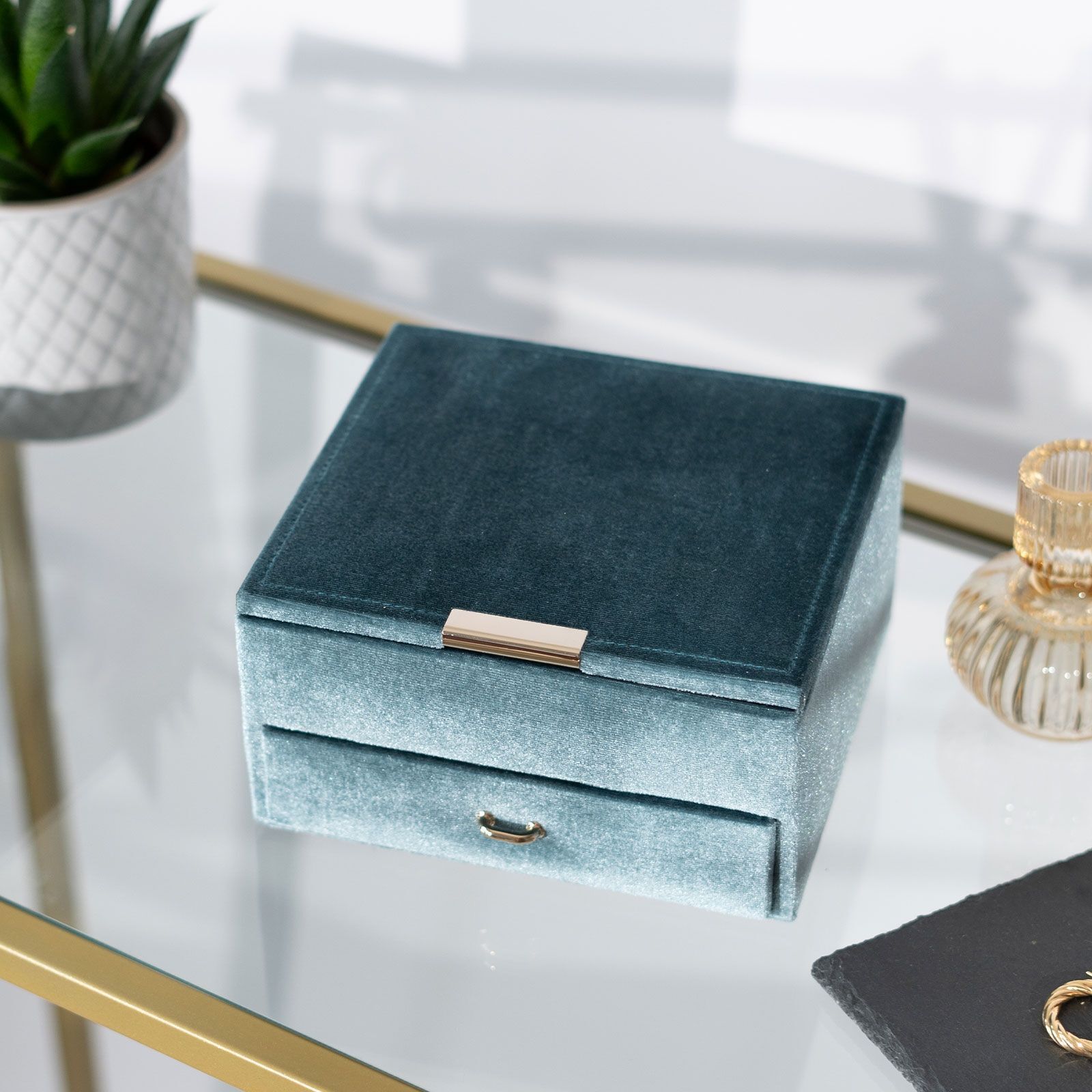 Friedrich Schmuckkästchen Chenille - Türkis Friedrich Schmuckkästchen Chenille - Türkis