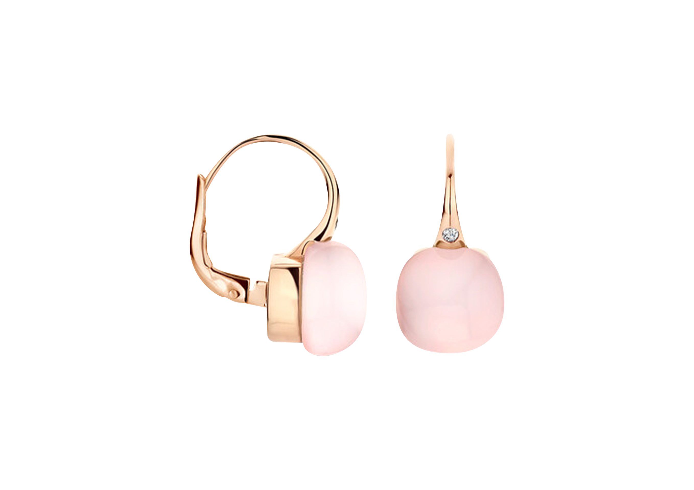 Bigli Mini Sweety Rosenquarz Ohrhänger