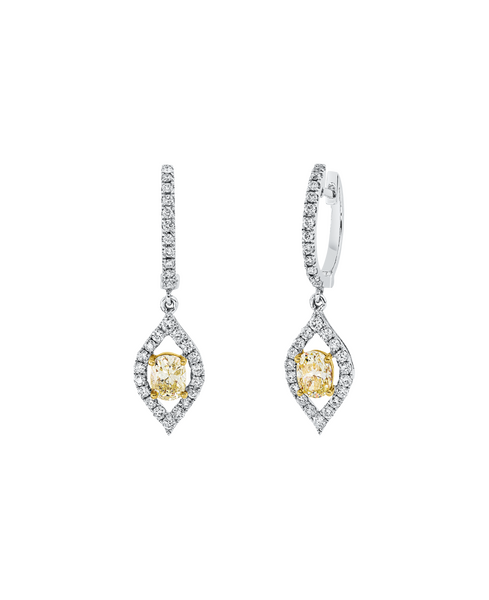 Brogle Selection Bicolor diamond earrings