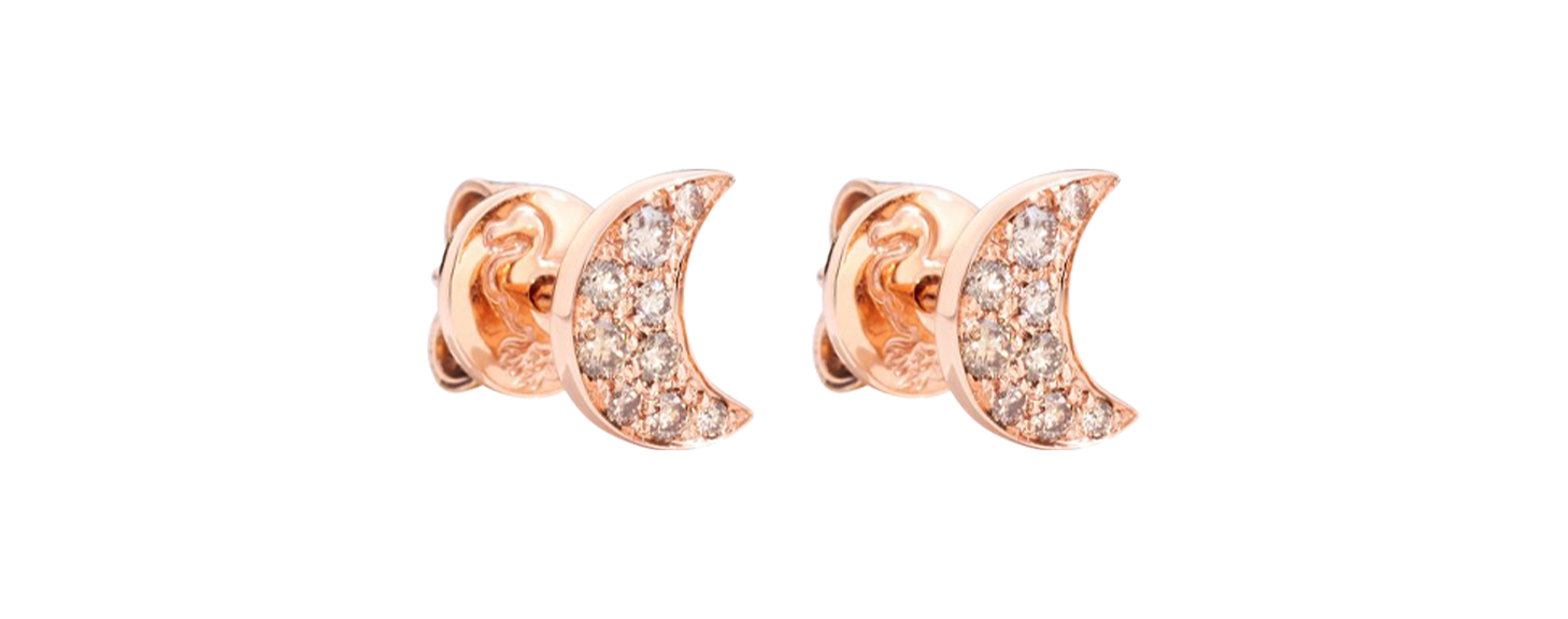Dodo half moon stud earrings