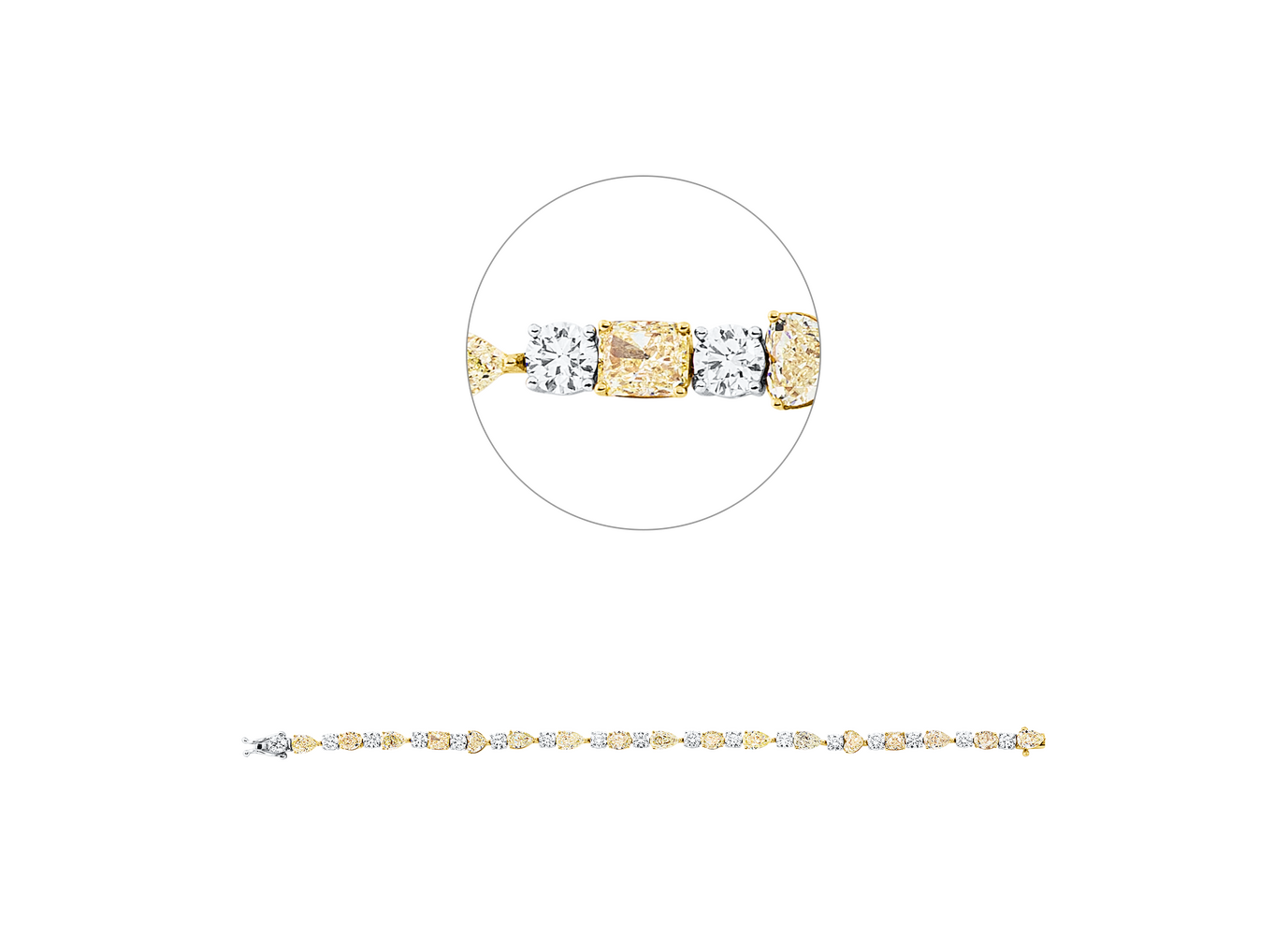 Brogle Selection bicolor diamond bracelet