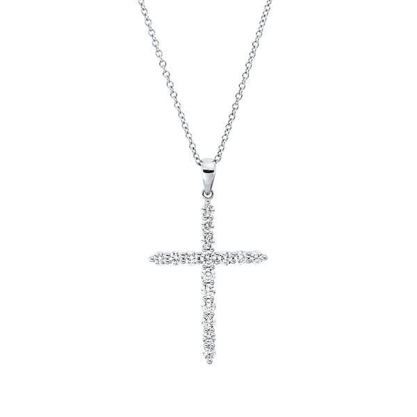 Brogle Classic Kette mit Diamantkreuz Brogle Classic Kette mit Diamantkreuz