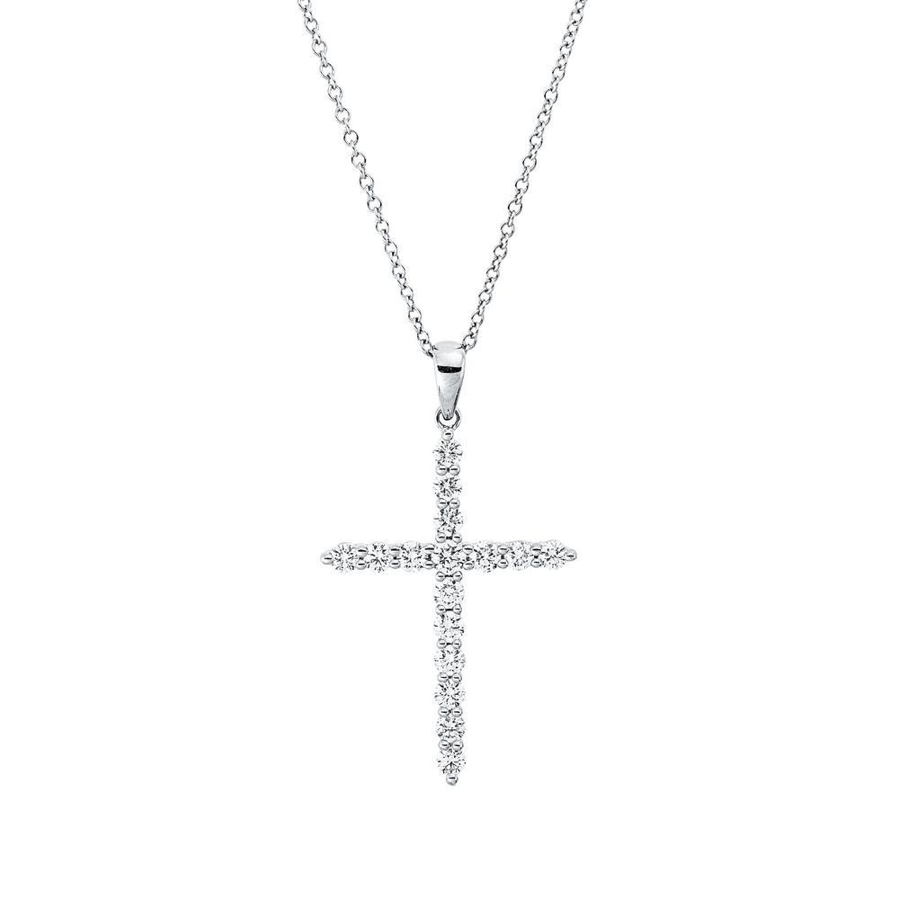 Brogle Classic Kette mit Diamantkreuz Brogle Classic Kette mit Diamantkreuz