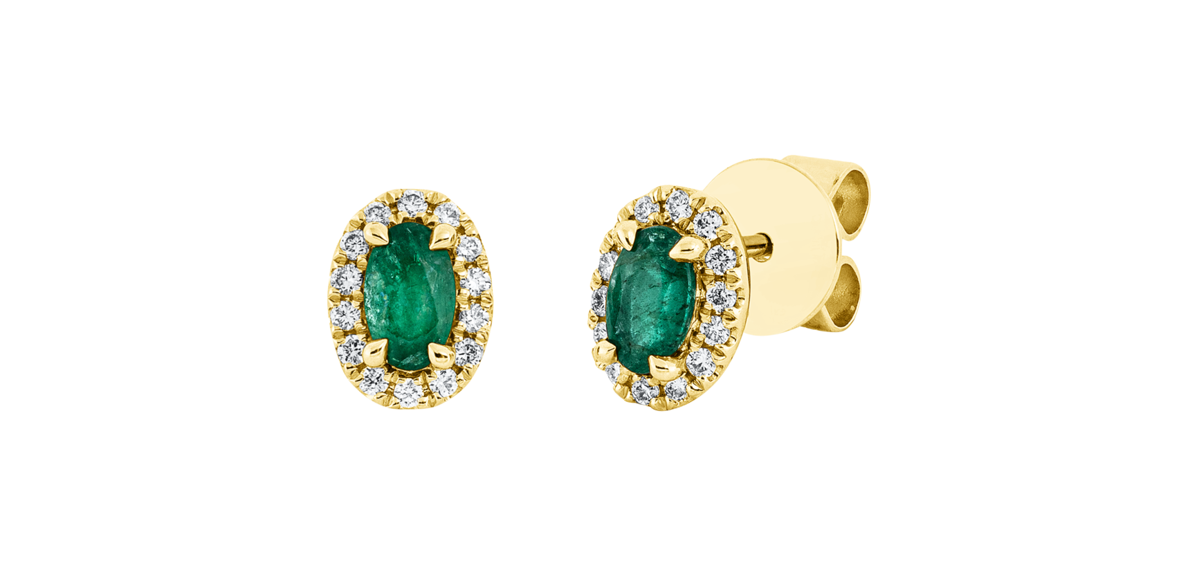 Brogle Classic emerald stud earrings Brogle Classic emerald stud earrings