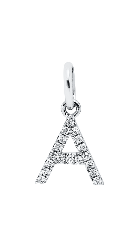 Brogle Classic letter pendant A with diamonds Brogle Classic letter pendant A with diamonds