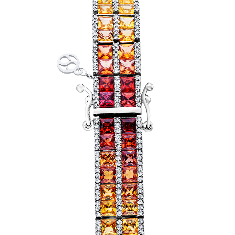 Brogle Selection sapphire bracelet Rainbow Brogle Selection sapphire bracelet Rainbow