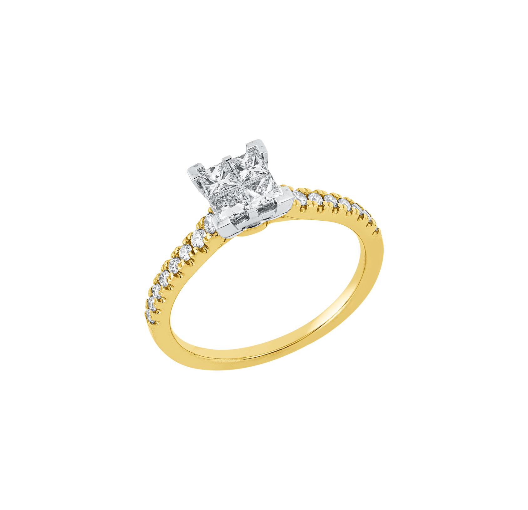 Brogle Classic Bicolor Diamond Ring
