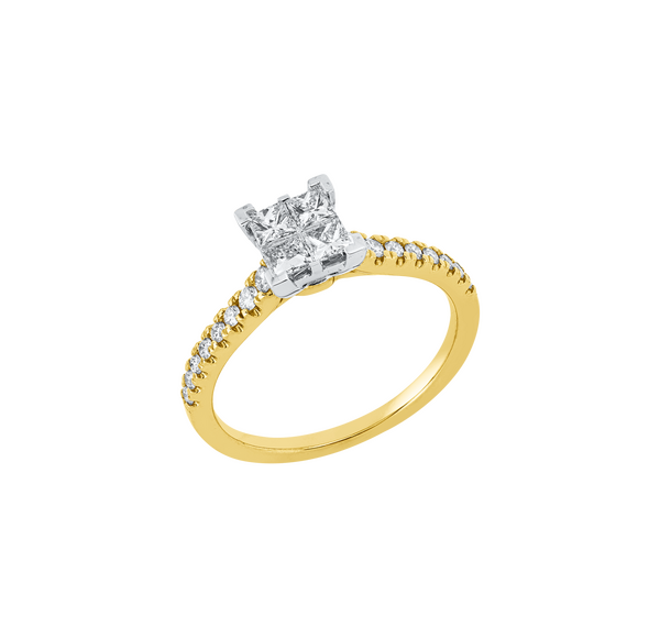 Brogle Classic Bicolor Diamond Ring