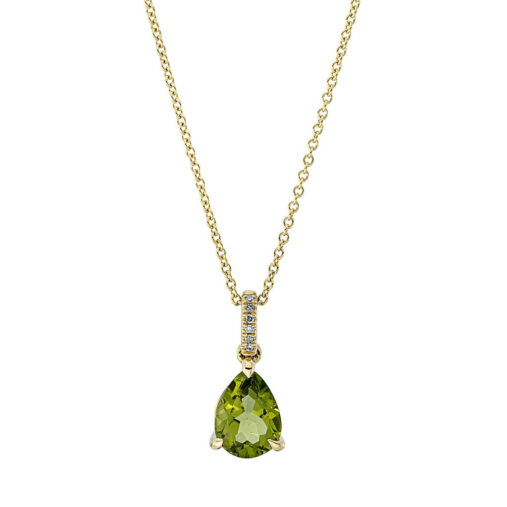 Brogle Classic Kette mit Peridotanhänger
