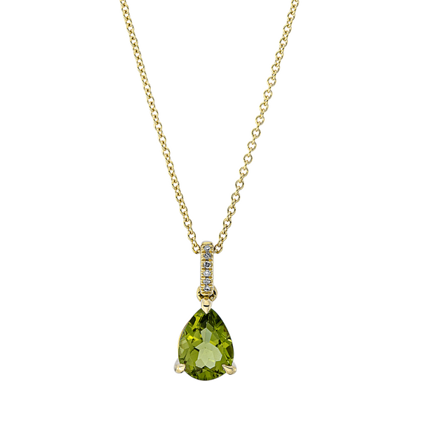 Brogle Classic Kette mit Peridotanhänger Brogle Classic Kette mit Peridotanhänger