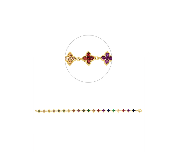 Brogle Selection sapphire bracelet Rainbow