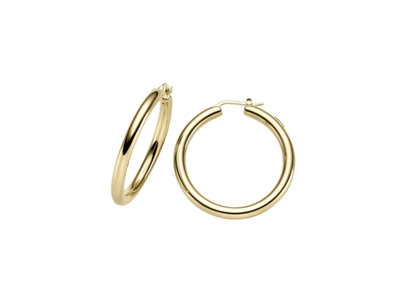 Brogle Classic Goldcreolen 4mm Brogle Classic Goldcreolen 4mm