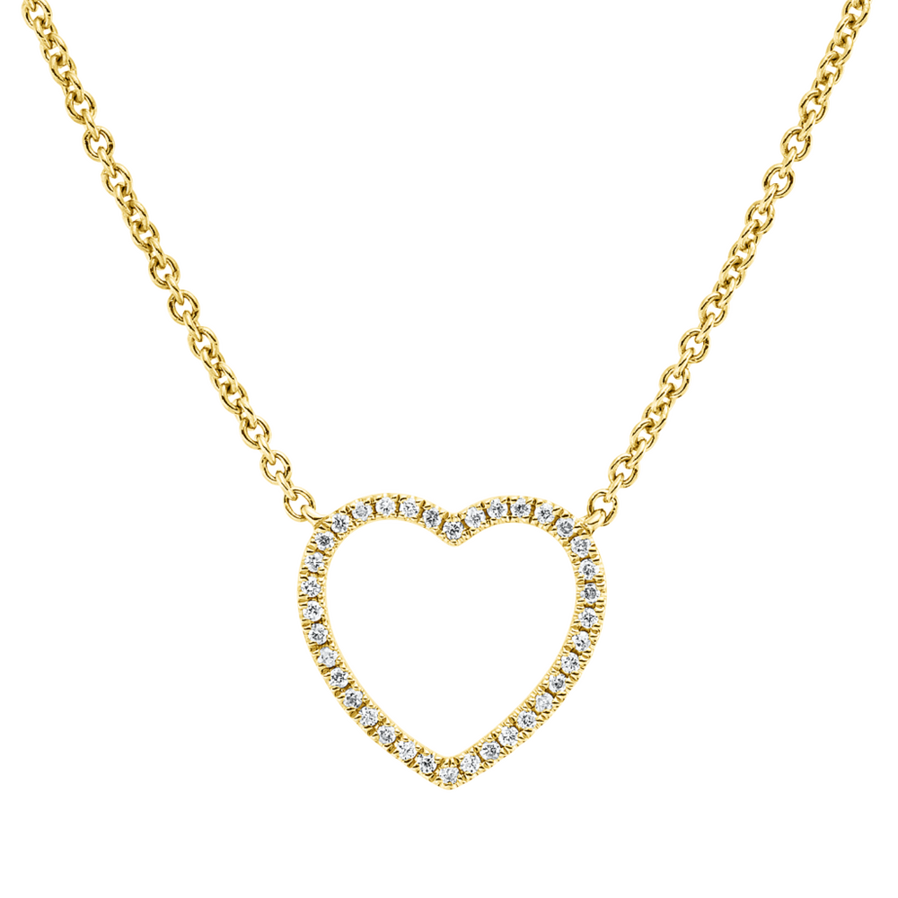 Brogle Classic necklace with diamond heart