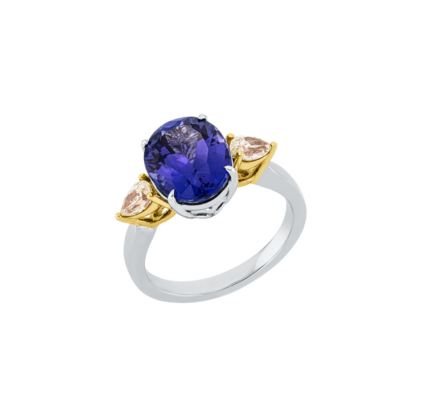 Brogle Selection bicolour tanzanite ring