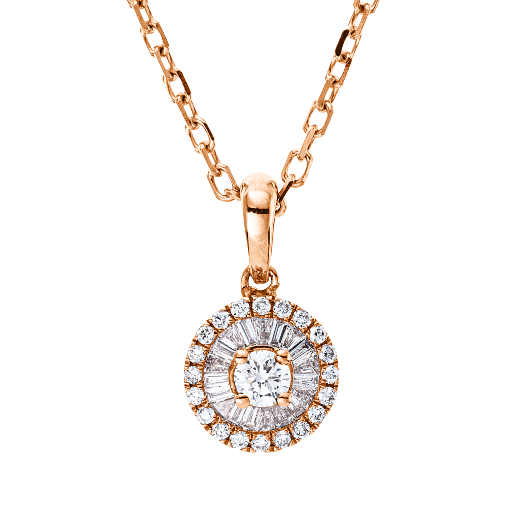 Brogle Classic necklace with diamond pendant Brogle Classic necklace with diamond pendant