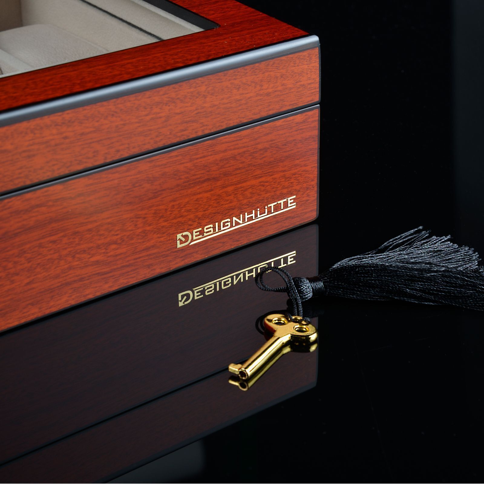 Designhütte Uhrenbox Auckland 12 - Kirsche