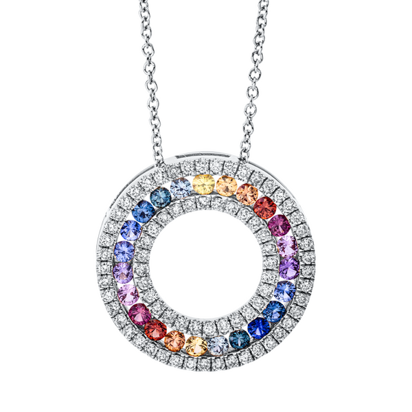 Brogle Classic Kette mit Saphiranhänger Rainbow Brogle Classic Kette mit Saphiranhänger Rainbow