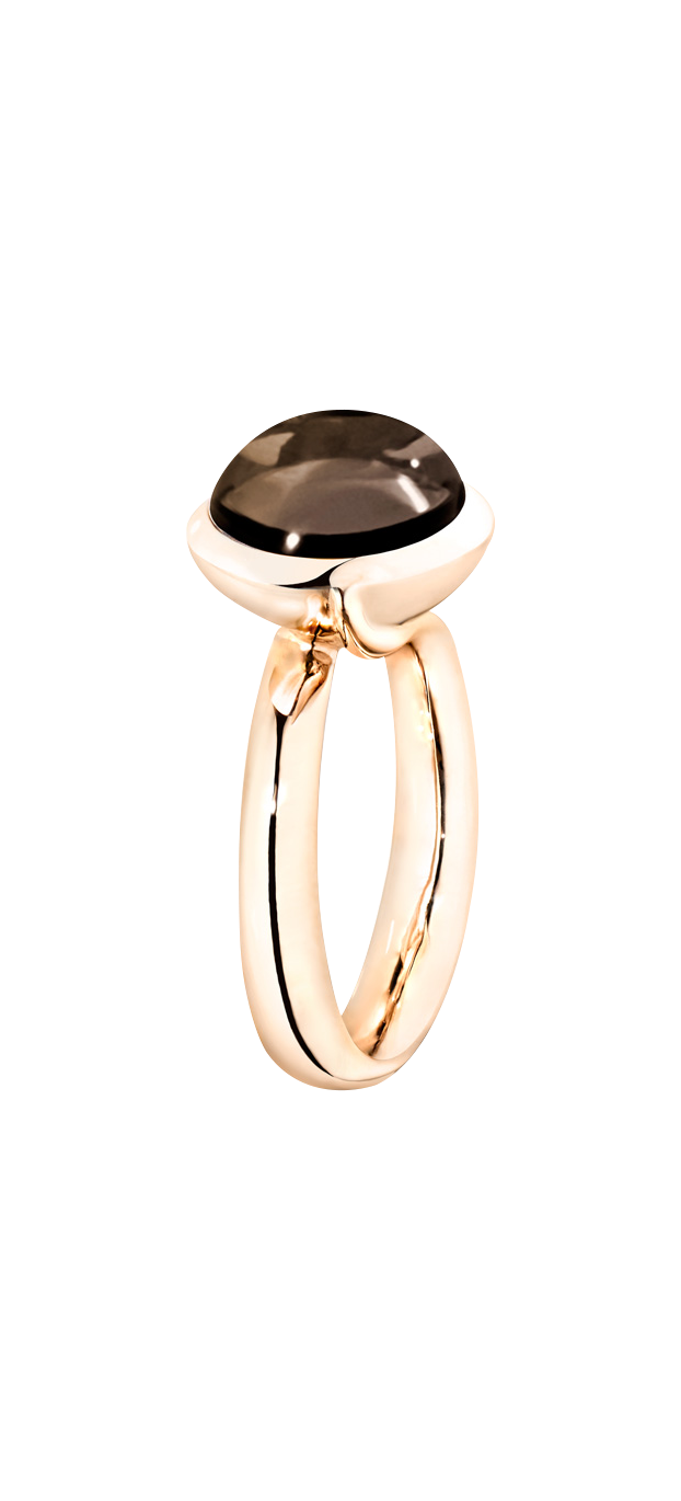 Tamara Comolli Bouton Rauchquarz L Ring Tamara Comolli Bouton Rauchquarz L Ring