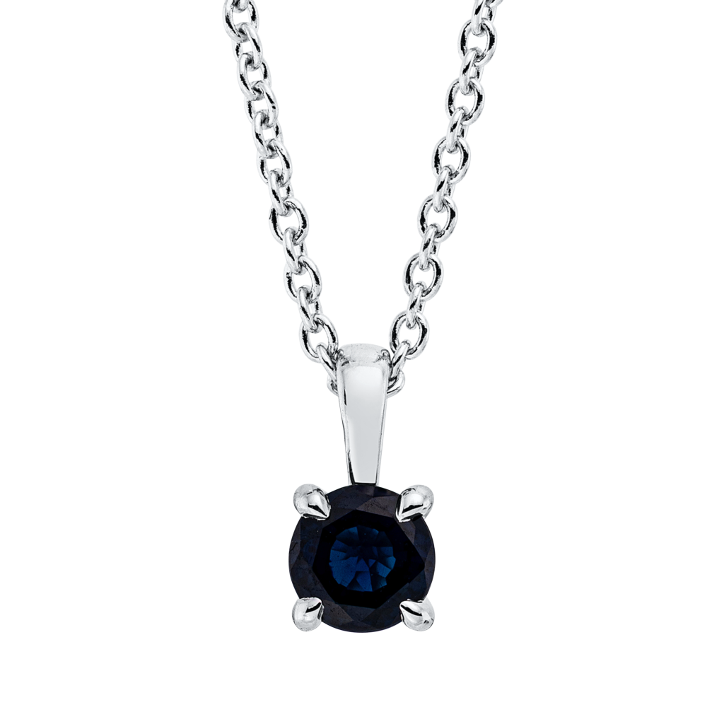 Brogle Classic necklace with sapphire pendant Brogle Classic necklace with sapphire pendant