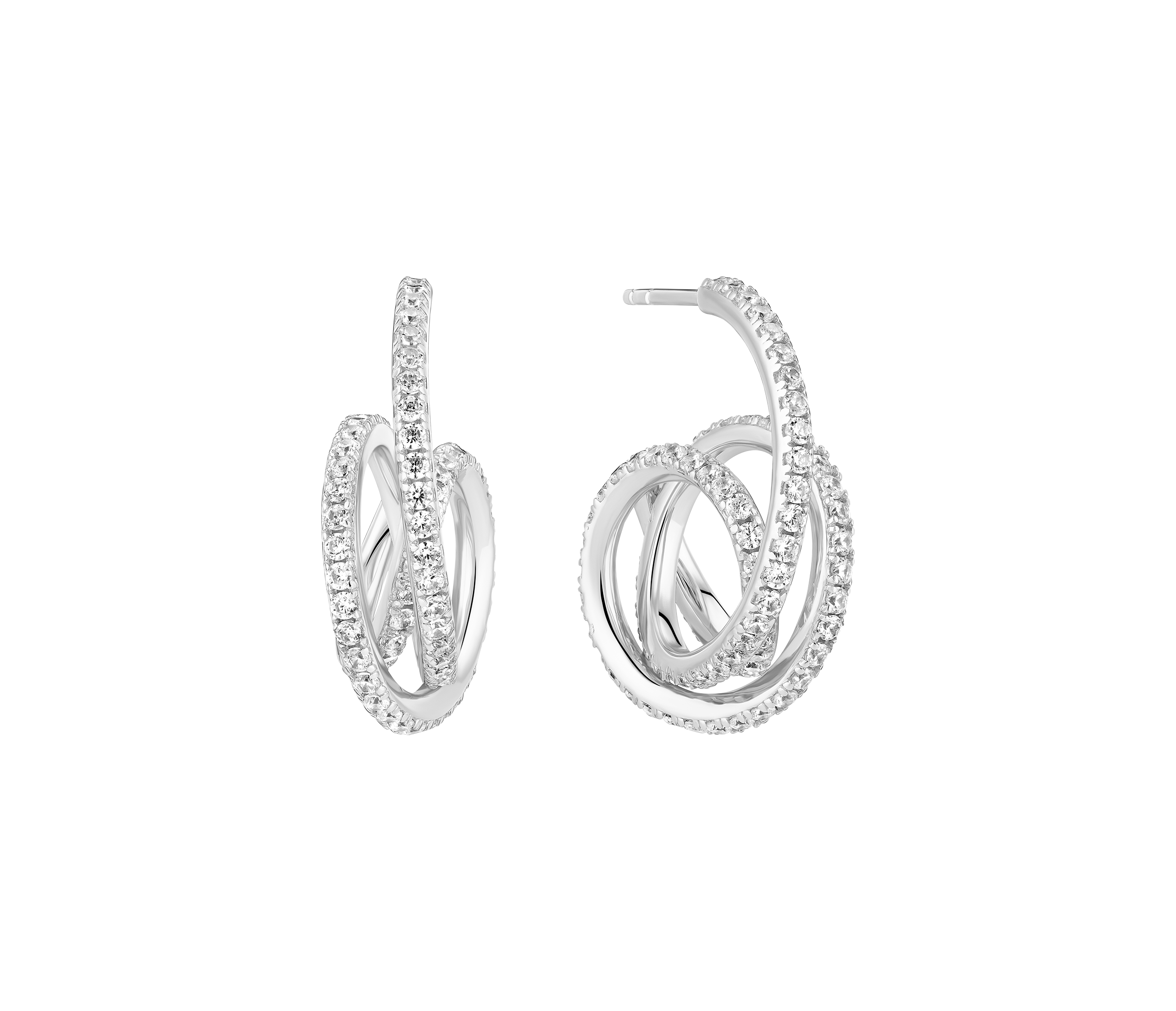 SIF Jakobs spiral hoop earrings