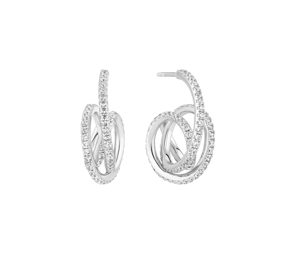 SIF Jakobs spiral hoop earrings